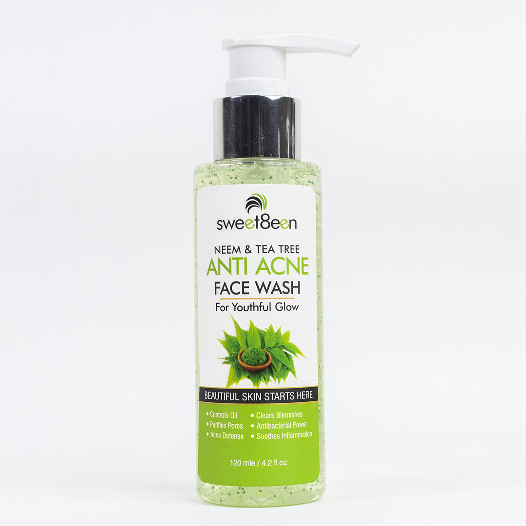 Anti Acne Face Wash with Tea Tree & Neem