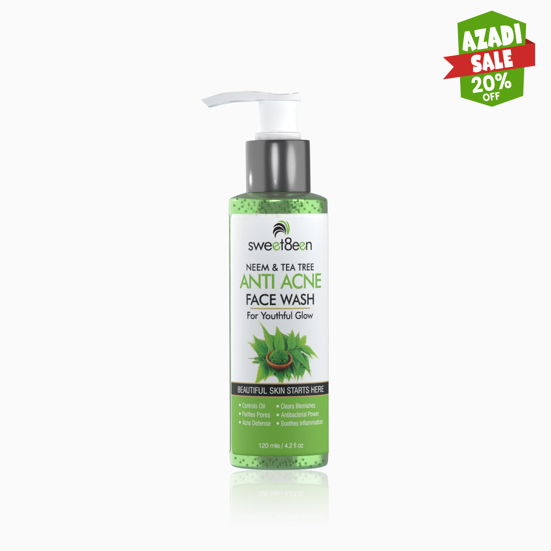 Anti Acne Face Wash with Tea Tree & Neem
