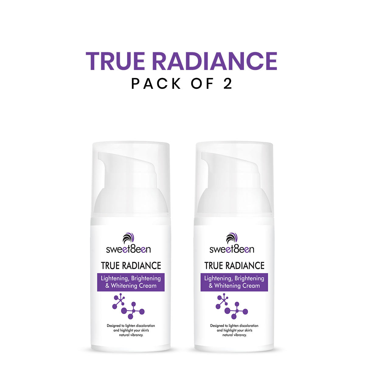 True Radiance Lightening Brightening Whitening Cream - Pack of 2