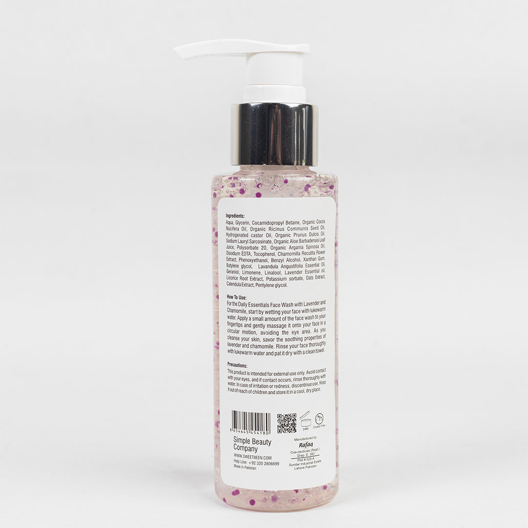 ESSENTIAL FACE WASH ( LAVENDER &CHAMOMILE )