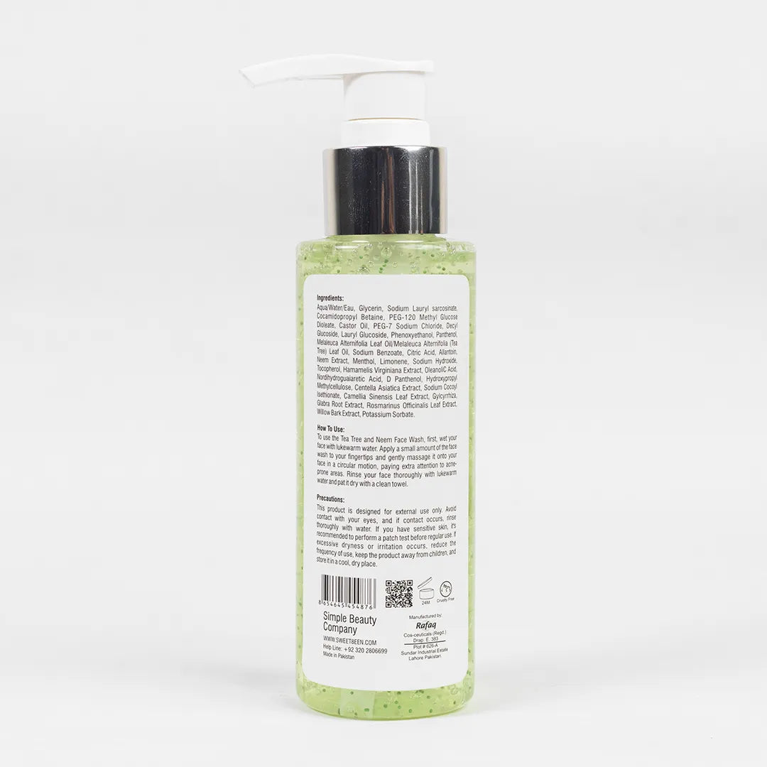 Neem & Tea Tree Anti Acne Face Wash