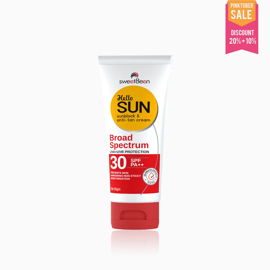 HelloSun Spf 30 Anti Tan SunBlock Cream