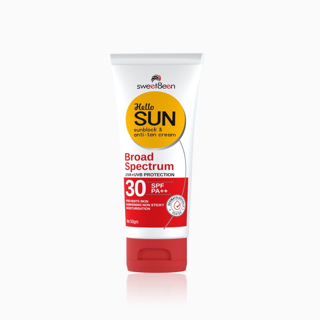 HelloSun Spf 30 Anti Tan SunBlock Cream