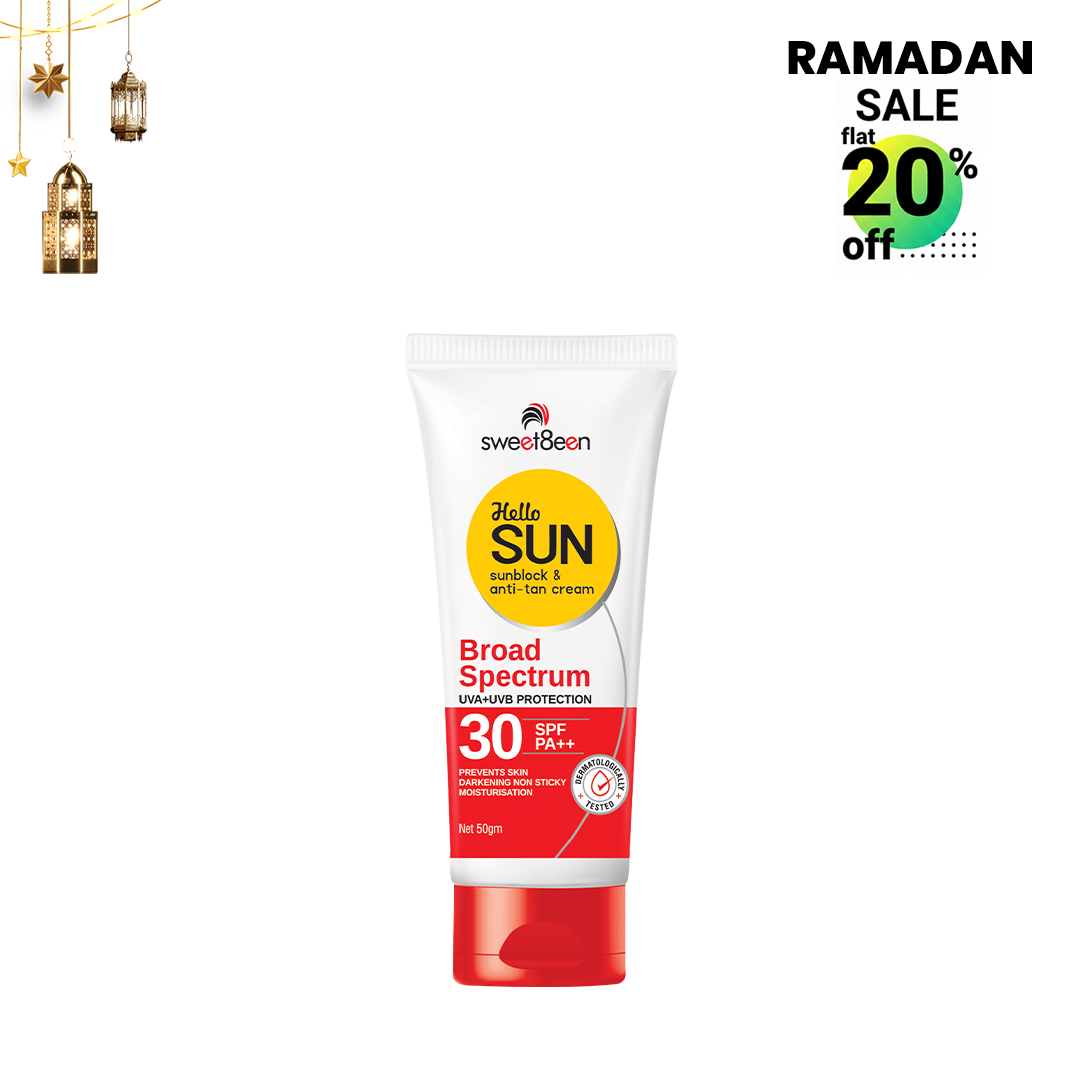 HelloSun Spf 30 Anti Tan SunBlock Cream