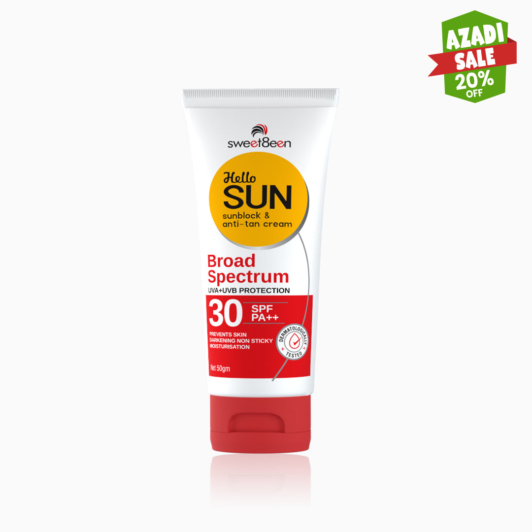 HelloSun Spf 30 Anti Tan SunBlock Cream